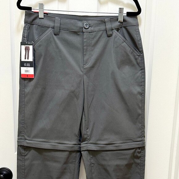 Eddie Bauer Women's Convertible Pant Size 8 Grey Adjustable Length UPF 50+ (NEW) - Picture 5 of 15